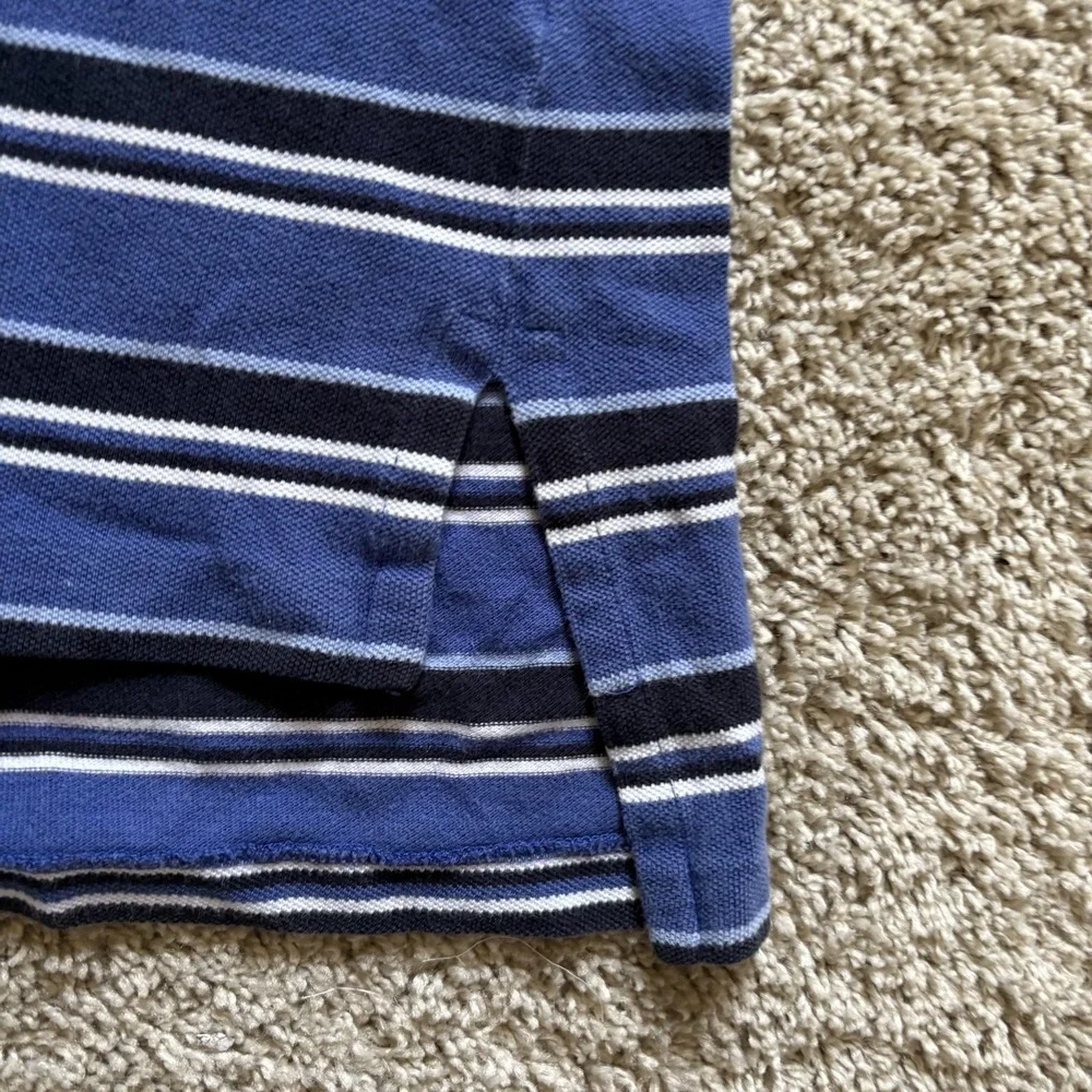Vintage‎ Polo Ralph Lauren Polo Denim Collar Men's XL Blue Multi Striped